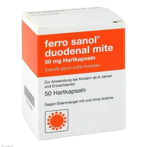Ferro Sanol duodenal mite 50 mg magensaftresistent Hartk., 50 St