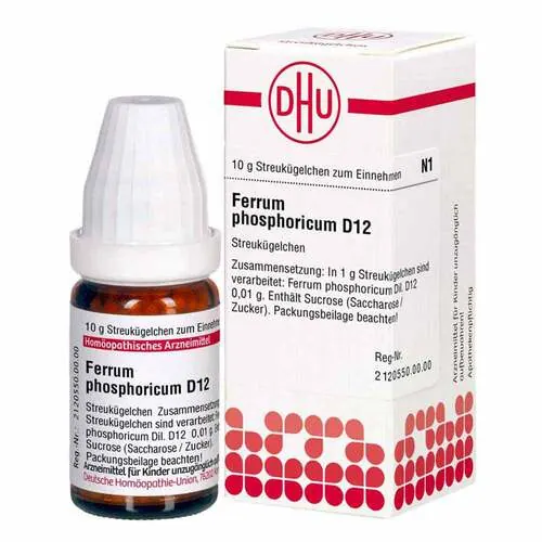 Ferrum phosphoricum D 12 Globuli, 10 g