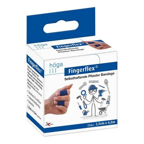 Fingerflex 2,5 cmx4,5 m blau latexfrei, 1 St