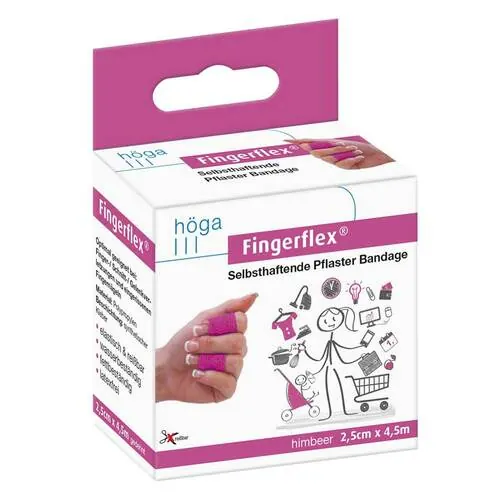 Fingerflex 2,5 cmx4,5 m himbeer latexfrei, 1 St
