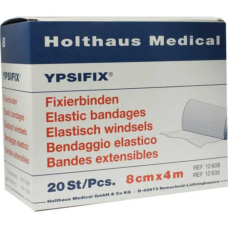 Fixierbinde Ypsifix elastisch 8 cm x 4 m lose, 20 St