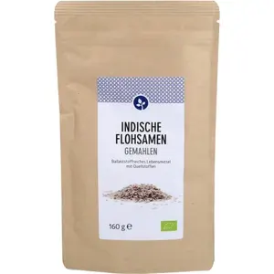 FLOHSAMENINDISCHgemahlenBioPulver160g