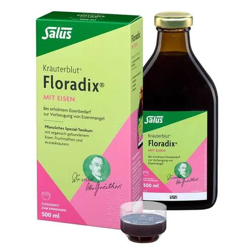 Floradix mit Eisen Flu25ssigkeit zum Einnehmen, 500 ml