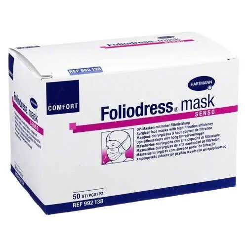 FOLIODRESS mask Comfort senso OP-Maske grün, 50 St