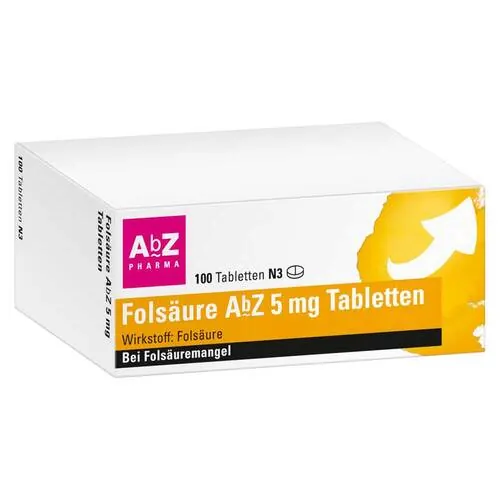 Folsäure Abz 5 mg Tabletten, 100 St