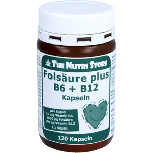 FOLSÄURE+B12+B6Kapseln120Stück