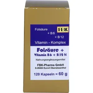 FOLSÄURE+VITAMINB6+B12KomplexNKapseln120Stück