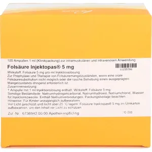 FOLSÄUREINJEKTOPAS5mgInjektionslösung100St