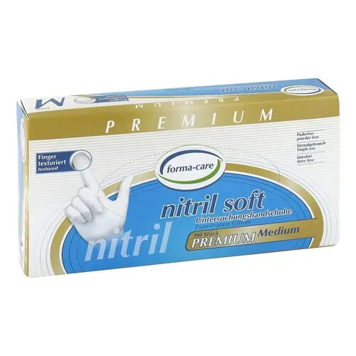 Forma-care Nitril soft Premium U.Handschuhe Größe M weiß, 100 St