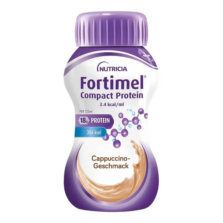 Fortimel Compact Protein 2.4 kcal Cappuccino, 8X4X125 ml