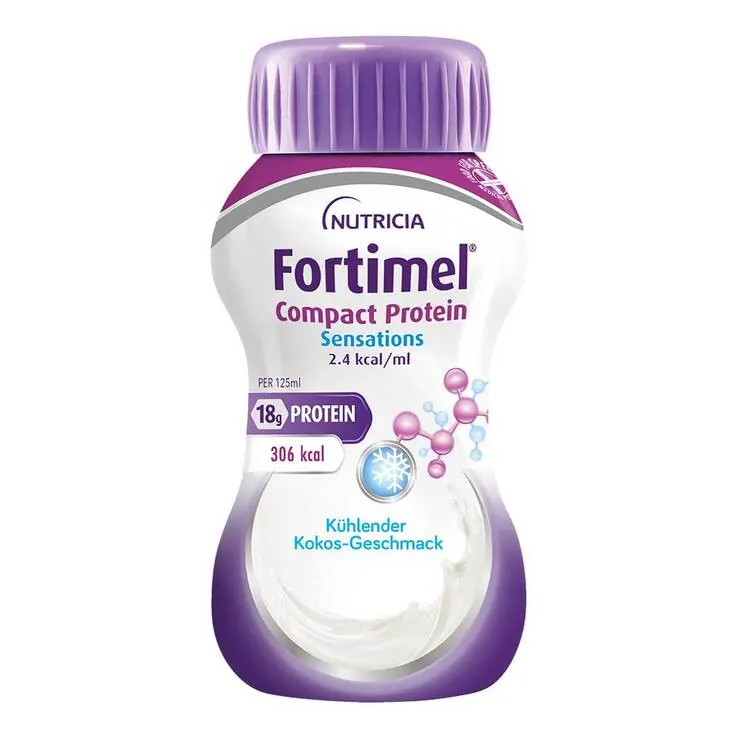 Fortimel Compact Protein 2.4 kcal kühlen.Kokosnuss, 8X4X125 ml