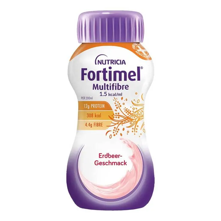 Fortimel Multifibre 1.5 kcal Erdbeergeschmack, 32X200 ml
