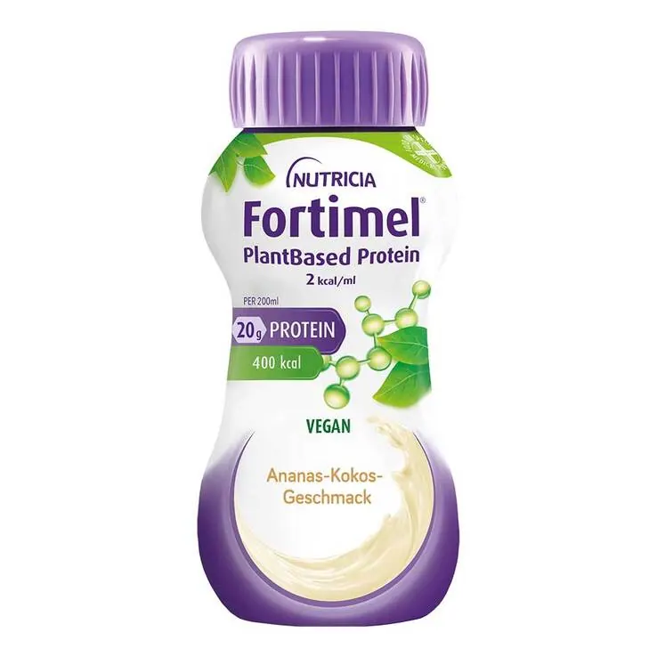 Fortimel Plantbased Protein 2 kcal Ananas-Kokos, 8X4X200 ml