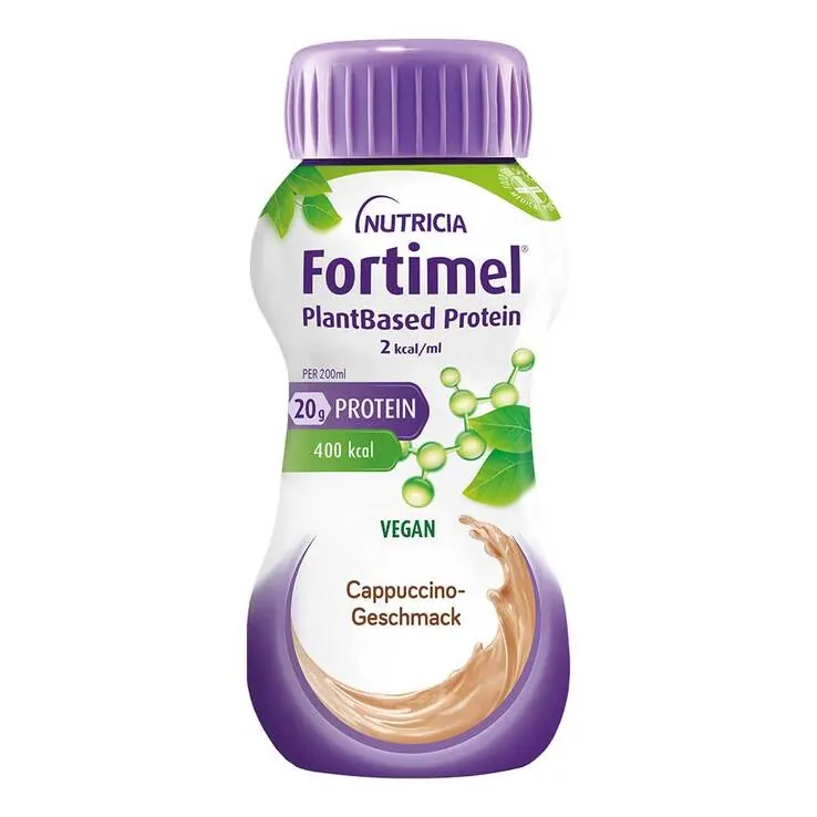 Fortimel Plantbased Protein 2 kcal Cappuccino, 8X4X200 ml