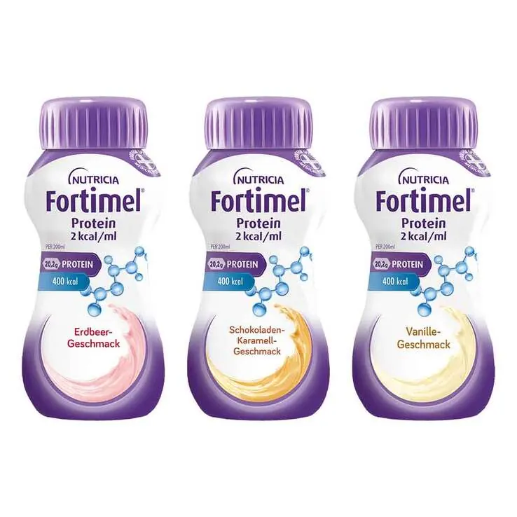Fortimel Protein 2 kcal Mischkarton Trinknahrung, 32X200 ml