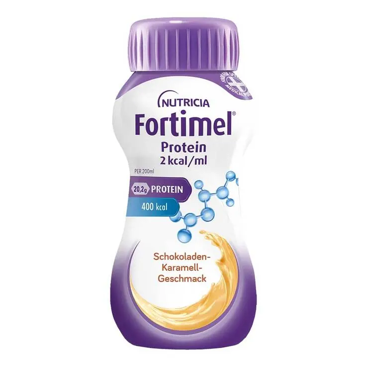 Fortimel Protein 2 kcal Schoko.-Karamell Trinknahr, 32X200 ml