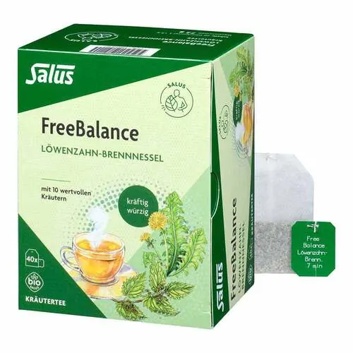 FREEBALANCE Löwenzahn-Brennnessel Tee Bio Salus, 40 St