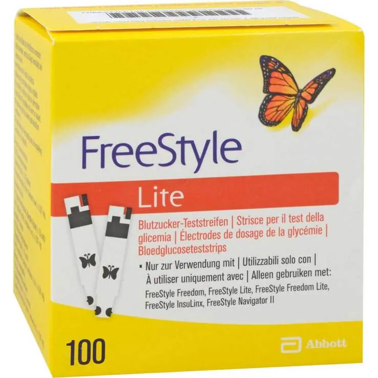 Freestyle Lite Teststreifen ohne Codieren Cpc, 100 St