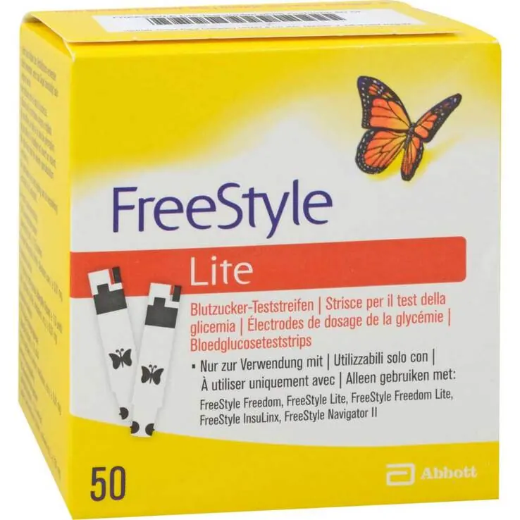 Freestyle Lite Teststreifen ohne Codieren Cpc, 50 St