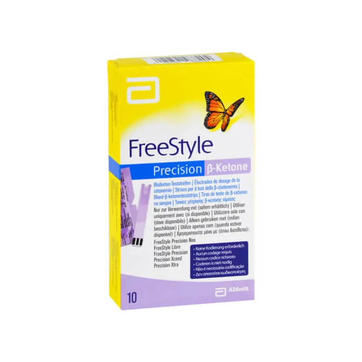 Freestyle Precision Beta Ketone Blutketon Teststreifen , 10 St