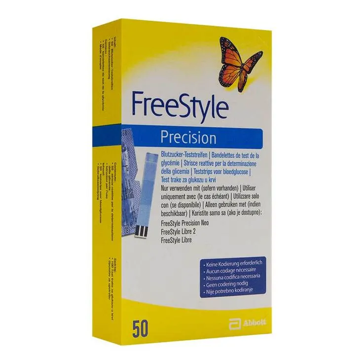 Freestyle Precision Blutzucker Teststreifen, 50 St