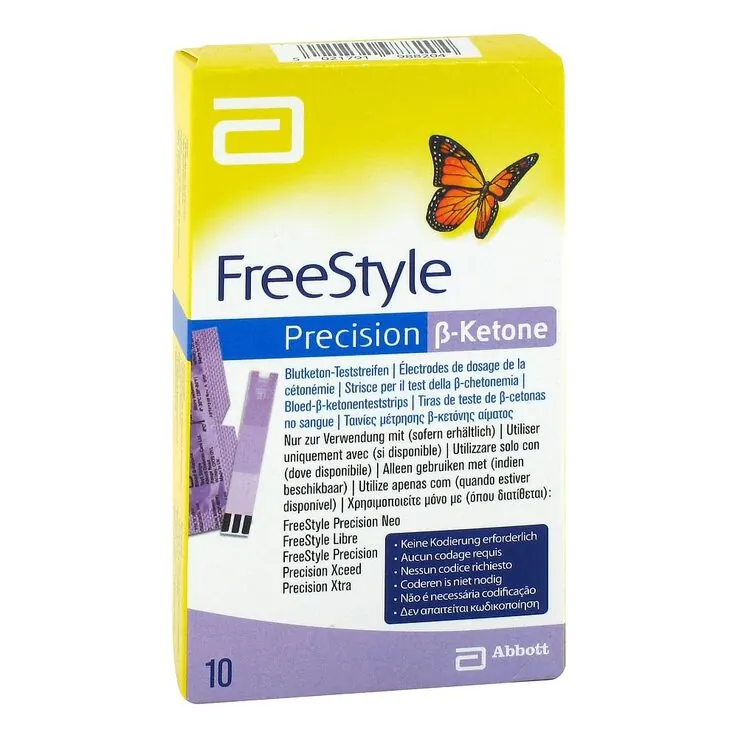 Freestyle Precision ß-Ketone Blutketon Teststreifen , 10 St