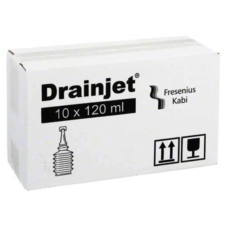 Freka Drainjet Kochsalzlösung 0,9% Iso, 10X120 ml