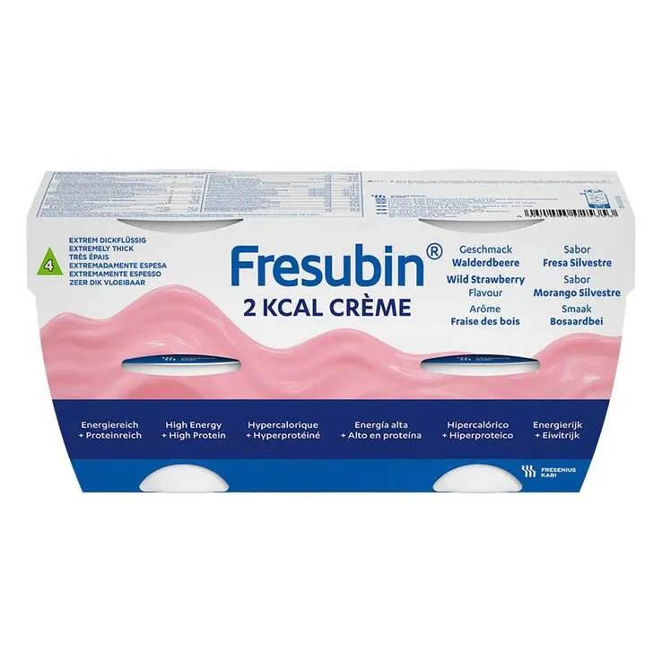Fresubin 2 kcal Creme Walderdbeere im Becher, 24X125 g