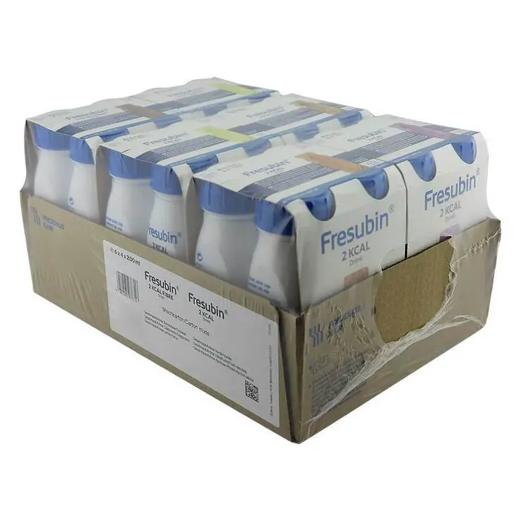 Fresubin 2 kcal Drink Mischkarton ballaststofffreie / ballaststoffhaltige Trinkflaschen, 24X200 ml