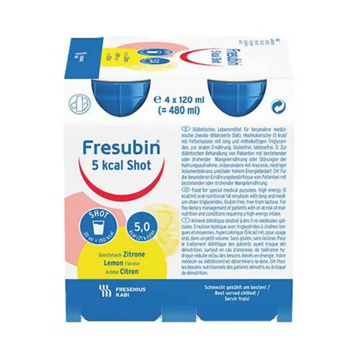 Fresubin 5 kcal SHOT Lemon Lösung, 24X120 ml