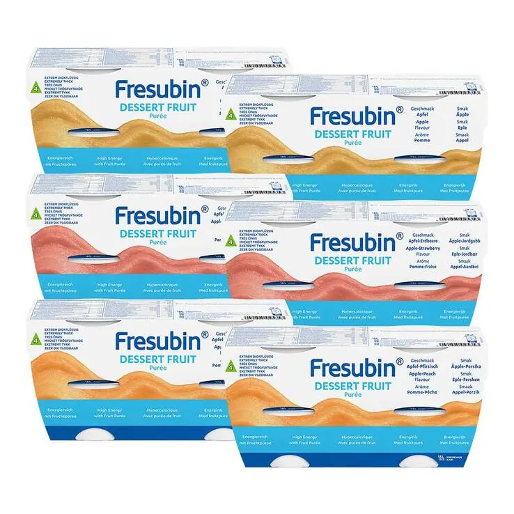 Fresubin dessert fruit Mischkarton im Becher, 24X125 g