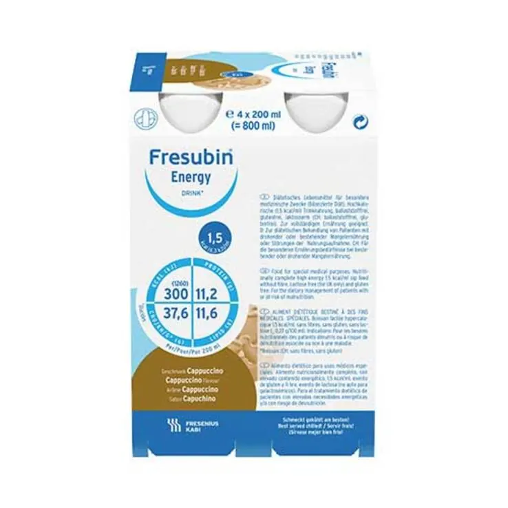 Fresubin Energy Drink Cappuccino Trinkflasche, 6X4X200 ml