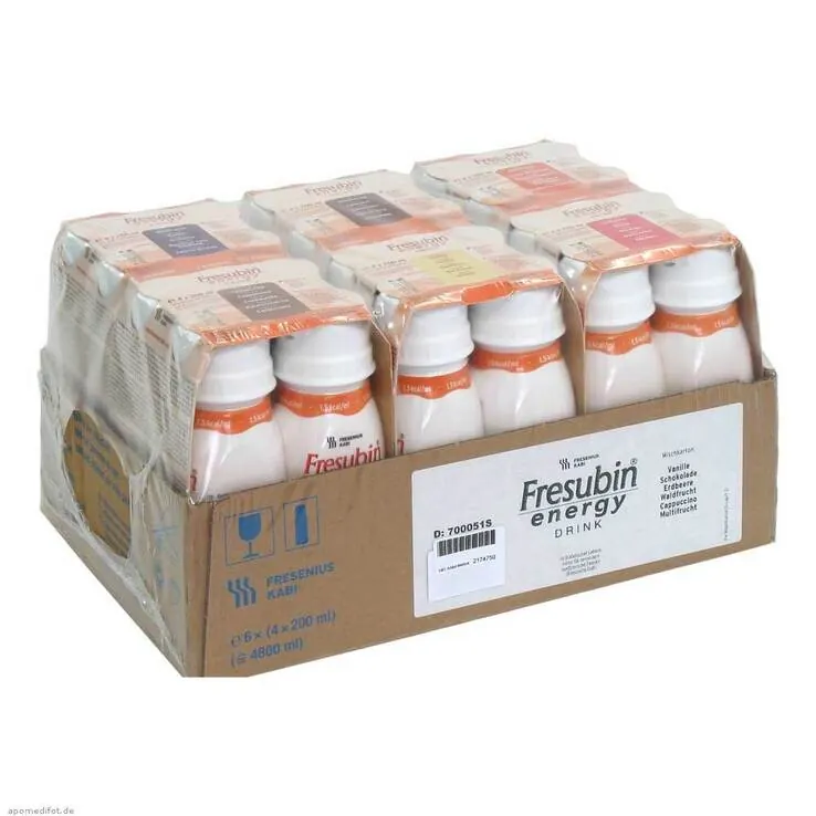 Fresubin Energy Drink Mischkarton Trinkflasche Re, 6X4X200 ml
