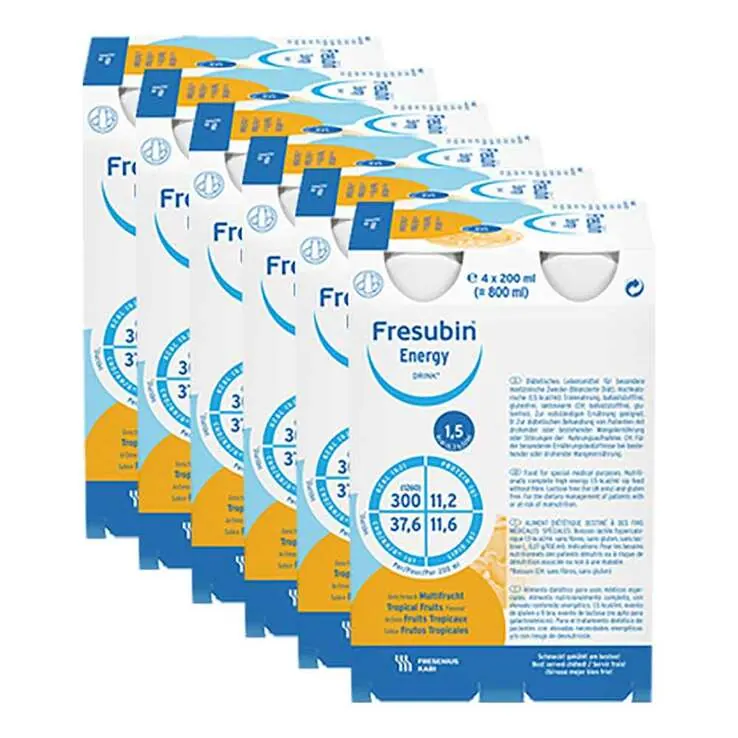 Fresubin energy Drink Multifrucht Trinkflasche, 24X200 ml