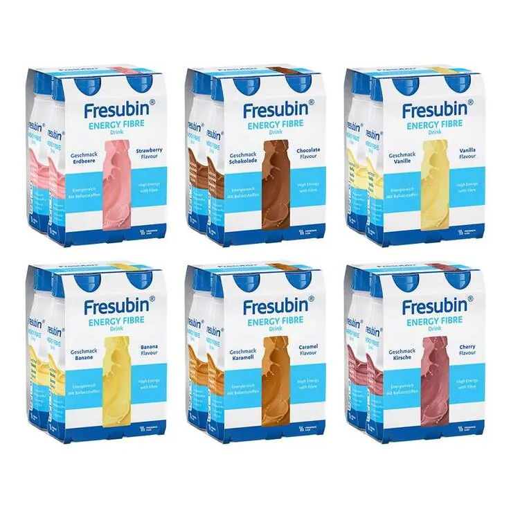 Fresubin Energy Fibre Drink Mischkarton Trinkflasche, 6X4X200 ml