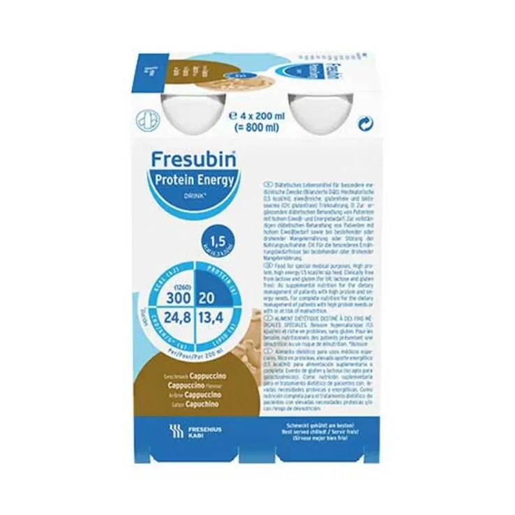 Fresubin Protein Energy Drink Cappucc.Trinkflasche, 6X4X200 ml