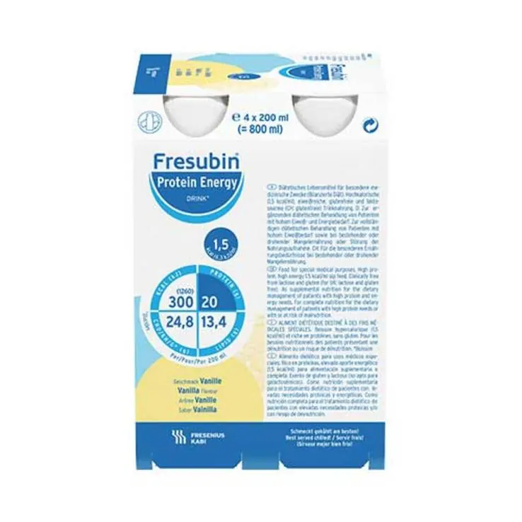 Fresubin Protein Energy Drink Vanille Trinkflasche, 6X4X200 ml