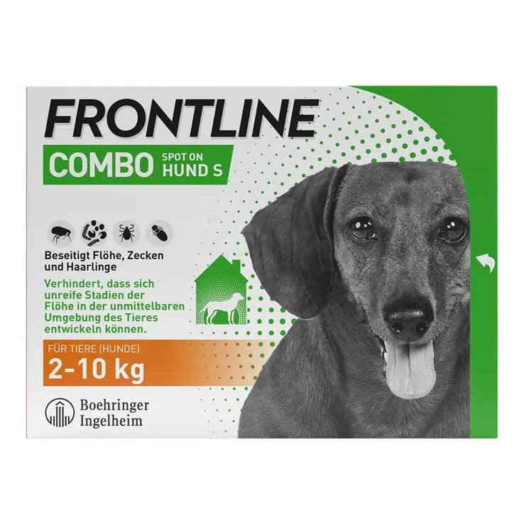 FRONTLINE COMBO gegen Zecken, Flöhe bei Hunden S (2 -10 kg), 6 St