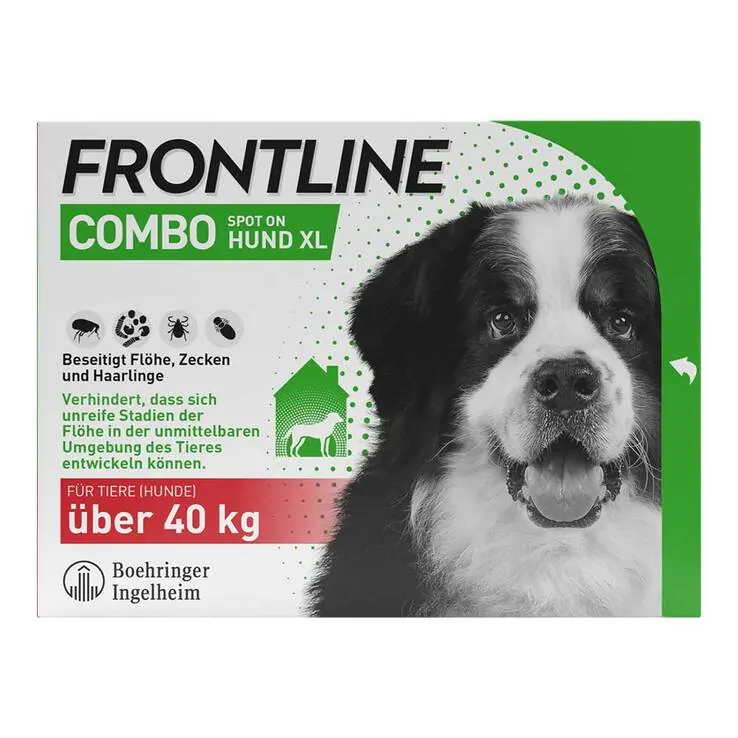 FRONTLINE COMBO gegen Zecken, Flöhe bei Hunden XL (40-60 kg), 3 St