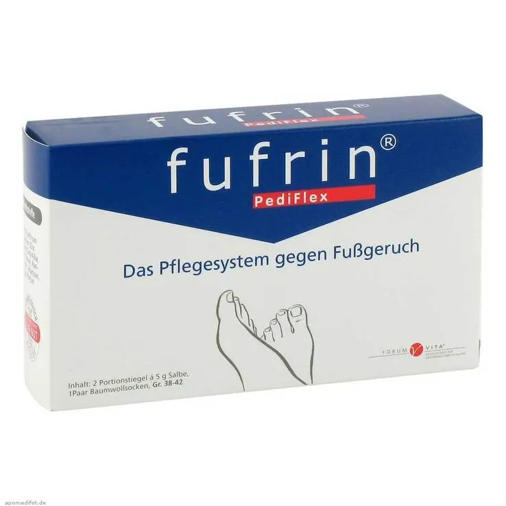 Fufrin Pediflex Pflegesyst.Socke + Salbe Größe 38-42, 2X5 g