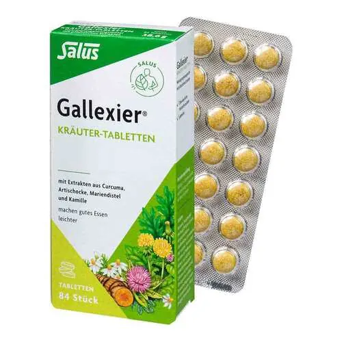 Gallexier Kräuter-Tabletten Salus, 84 St
