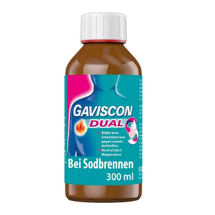 GAVISCON® Dual Suspension mit Zweifachwirkung gegen Sodbrennen, 300 ml