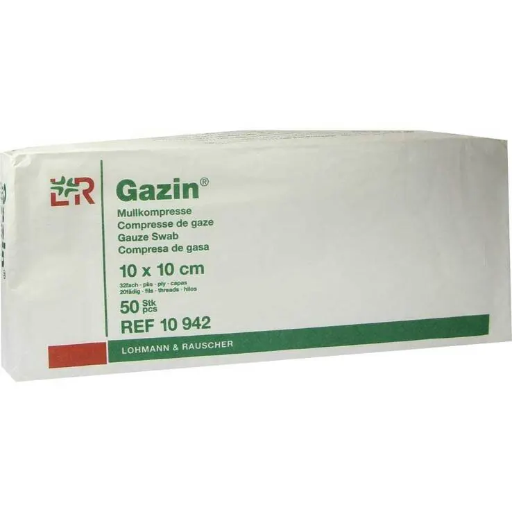Gazin Kompressen 10x10cm 32f, 50 St