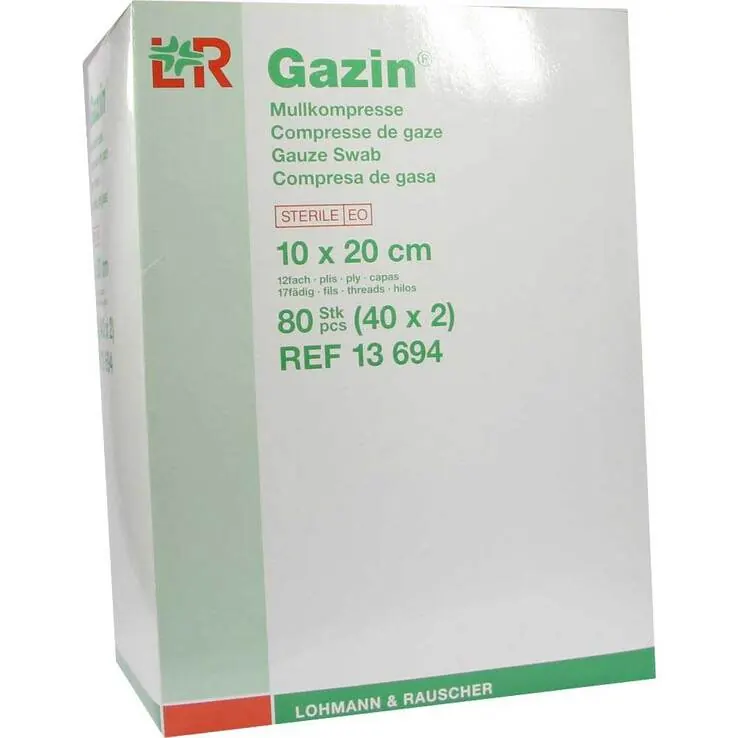 Gazin Kompressen 10x20cm 12f, 40X2 St
