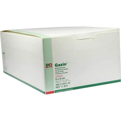 GAZIN Mullkomp.5x5 cm steril 8fach, 50X5 St