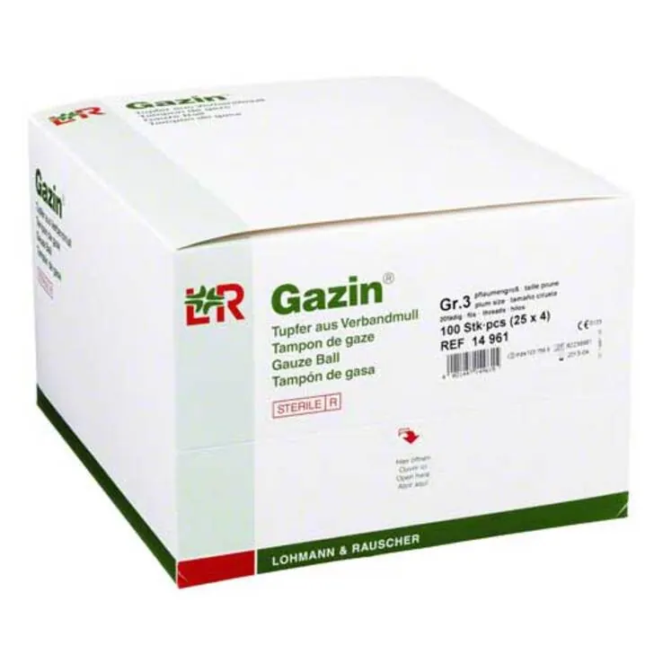 Gazin Tupfer pflaum.steril 2, 100 St