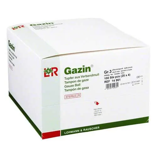 Gazin Tupfer pflaum.steril 2 + 2 Schutzr.ohne RK, 100 St
