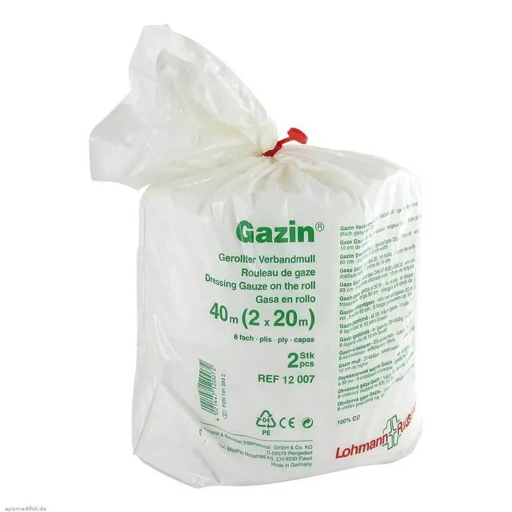 Gazin Verbandmull 10cmx40m 8fach, 1 St