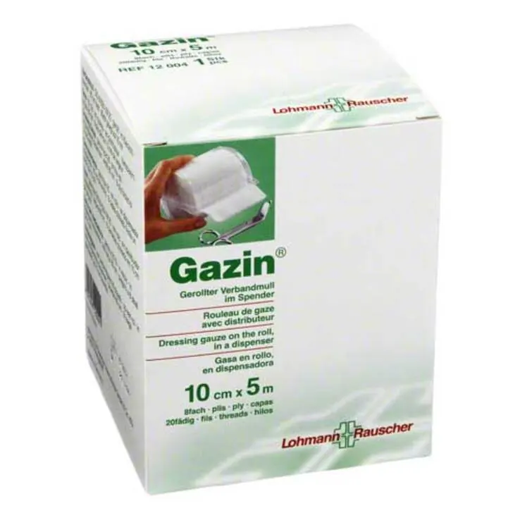 Gazin Verbandmull 10cmx5m 8fach, 1 St