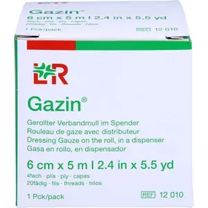 GAZINVerbandmull6cmx5m4fachgerollt1St